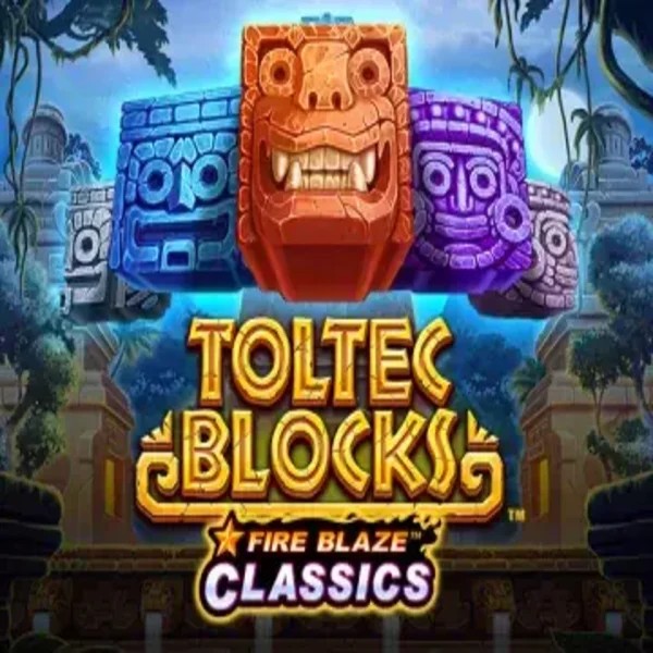 Official Slots logo: Fire Blaze: Toltec Blocks by Rarestone Gaming at Betory Casino